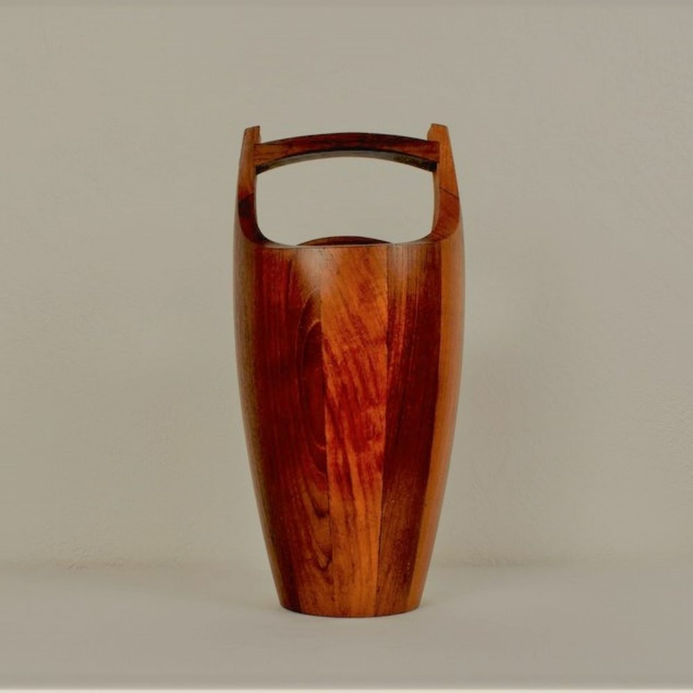 Mid Century Large Teak Dansk Congo Ice Bucket (Denmark)